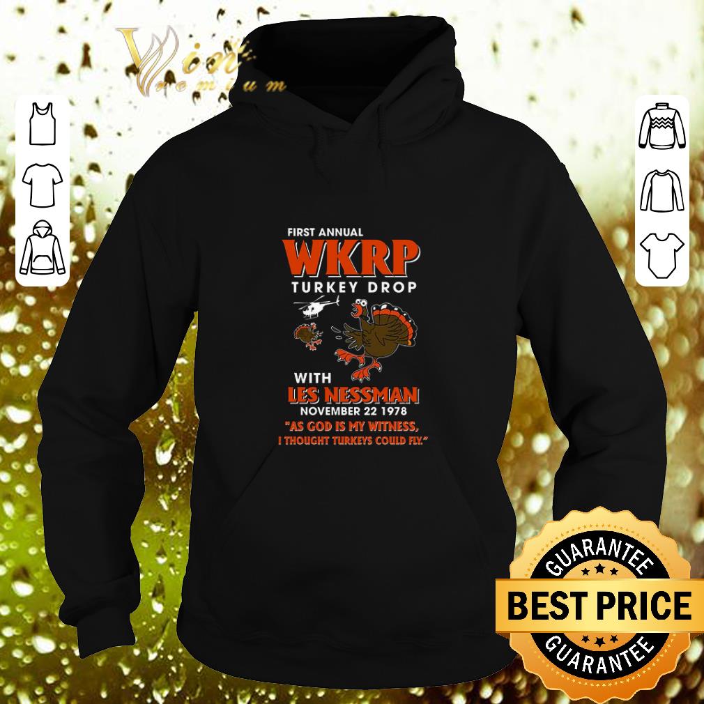 Hot First annual wkrp Turkey drop with les nessman november 22 1978 shirt