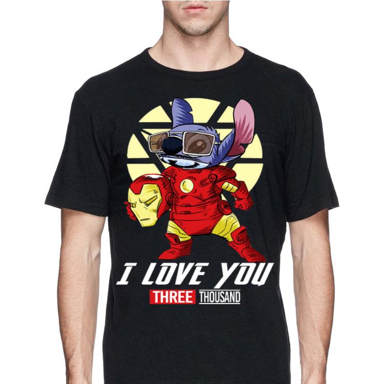 I Love You Three Thousand Avengers Iron Man Stitch shirt