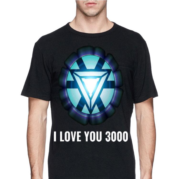 Iron Man Tony Stark I love you 3000 Energy Arc Reactor shirt