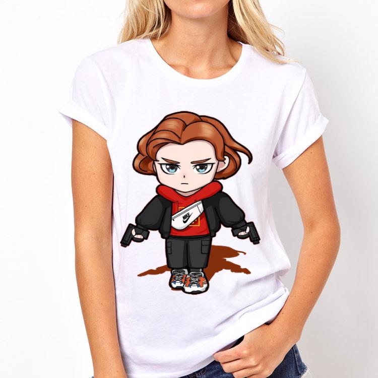 Nike Black Widow Avengers Chibi shirt