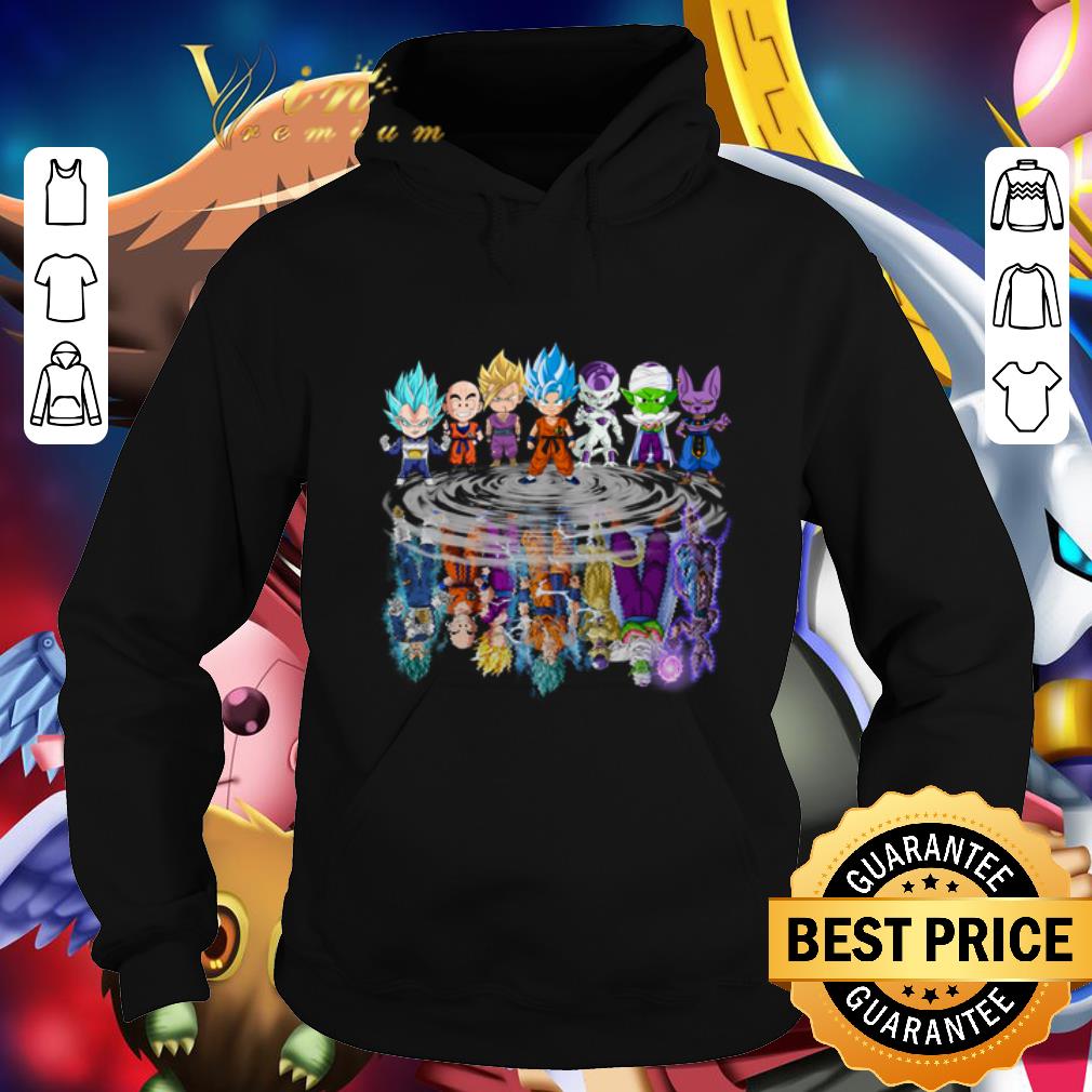Official Dragon Ball Chibi reflection water mirror Dragon Ball Super shirt