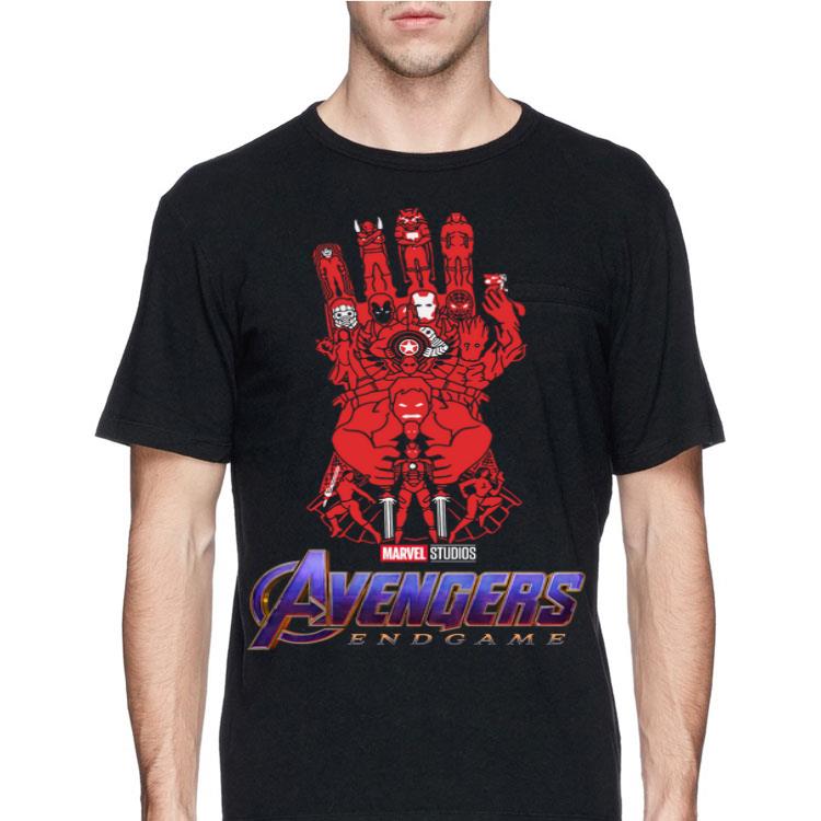 Red Infinity Gauntlet Marvel Studios Avengers Endgame shirt 8 Red Infinity Gauntlet Marvel Studios Avengers Endgame shirt