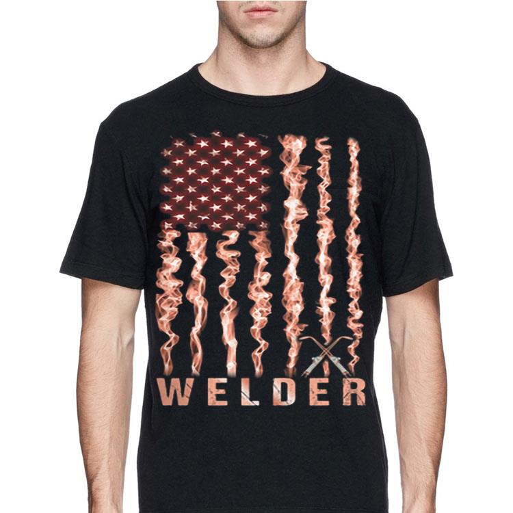 Welder American flag shirt 8 Welder American flag shirt