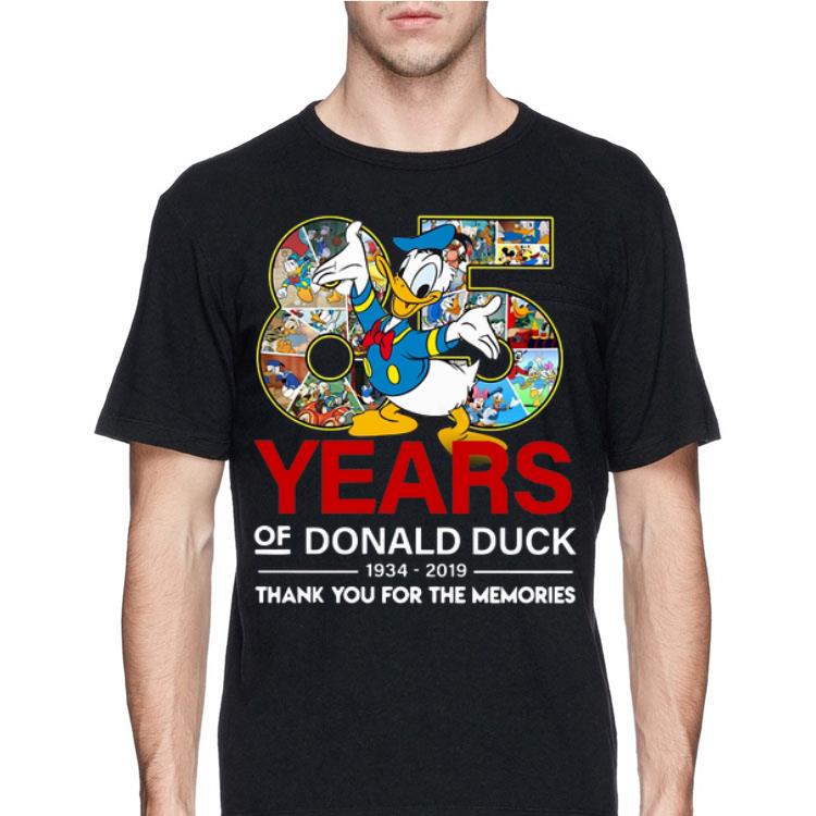 85 Years Of Donald Duck 1934-2019 Thank You For The Memories shirt 8 85 Years Of Donald Duck 1934-2019 Thank You For The Memories shirt