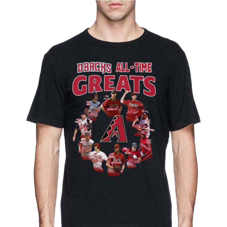 Arizona Diamondbacks all time great players signatures shirt