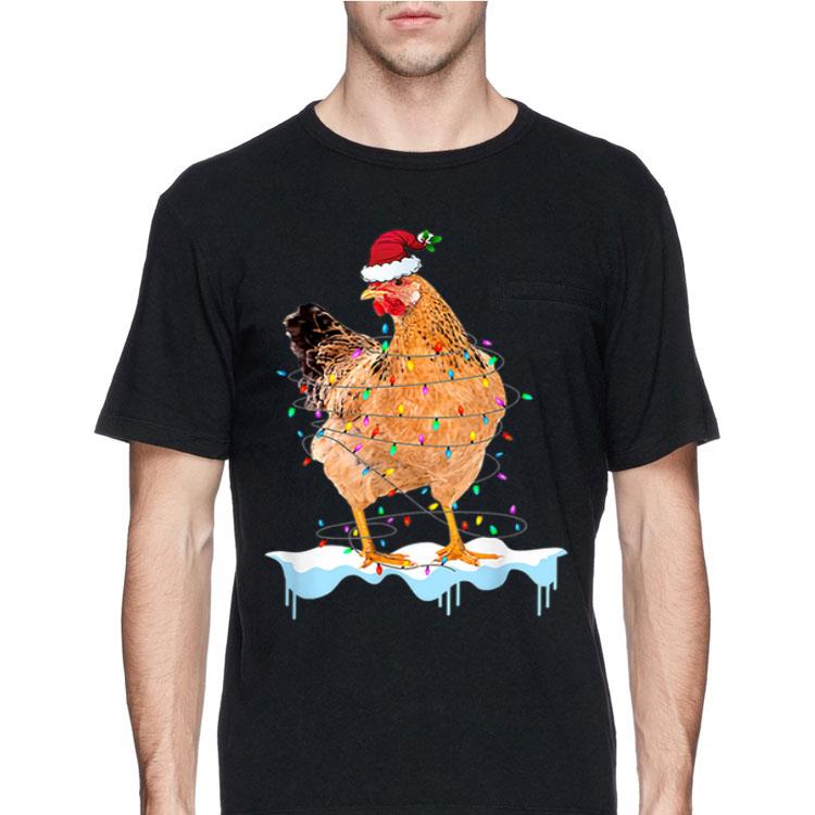 Chicken Lights Santa Hat Christmas Chicken Lover Xmas sweater 8 Chicken Lights Santa Hat Christmas Chicken Lover Xmas sweater
