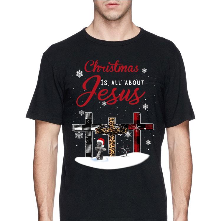 Christmas Is All About Jesus Groot Hug Cross shirt