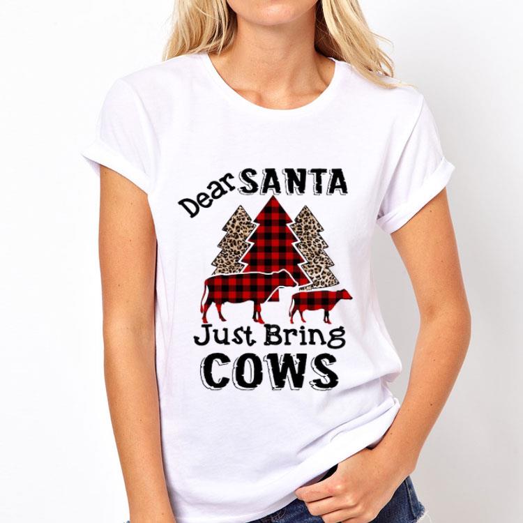 Dear Santa just bring cows Christmas tree sweater