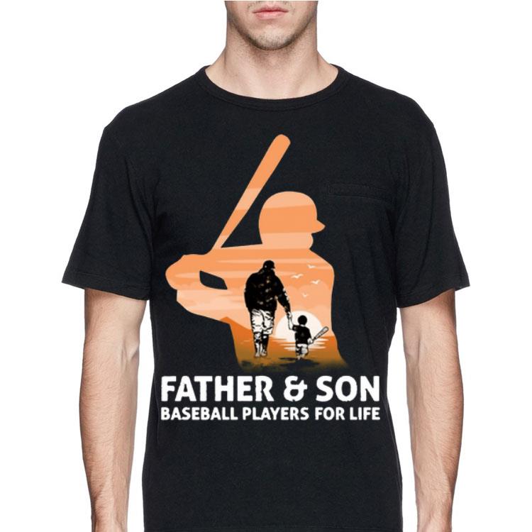 Father & son Baseball players for life shirt