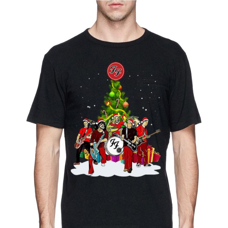 Foo Fighters Rock Band Santa Christmas Tree shirt 8 Foo Fighters Rock Band Santa Christmas Tree shirt