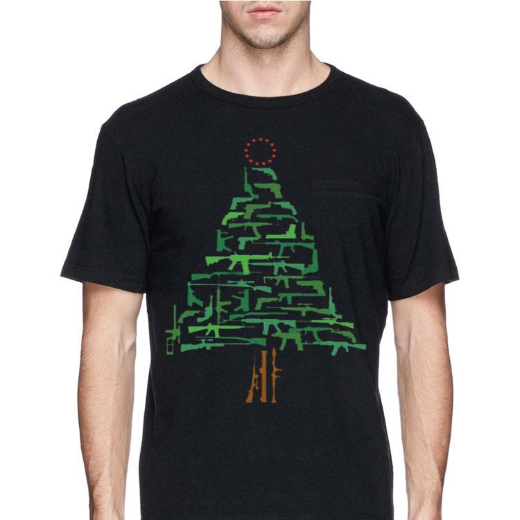 Guns Christmas tree Betsy Ross flag shirt 8 Guns Christmas tree Betsy Ross flag shirt