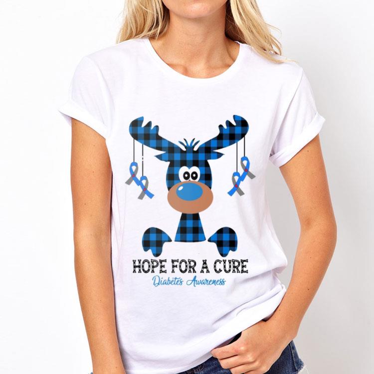 Hope For A Cure Diabetes Awareness Reindeer shirt 8 Hope For A Cure Diabetes Awareness Reindeer shirt