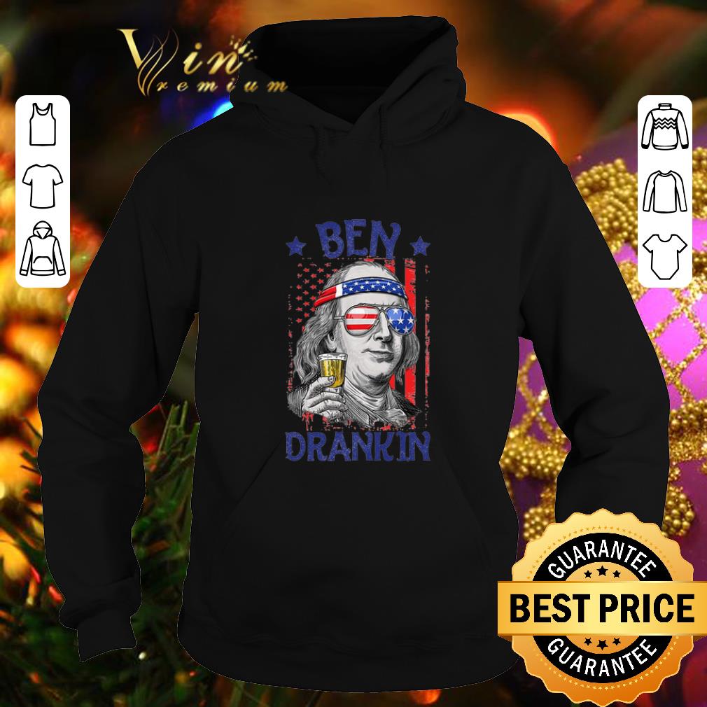 Hot American Flag Beer Ben Drankin shirt