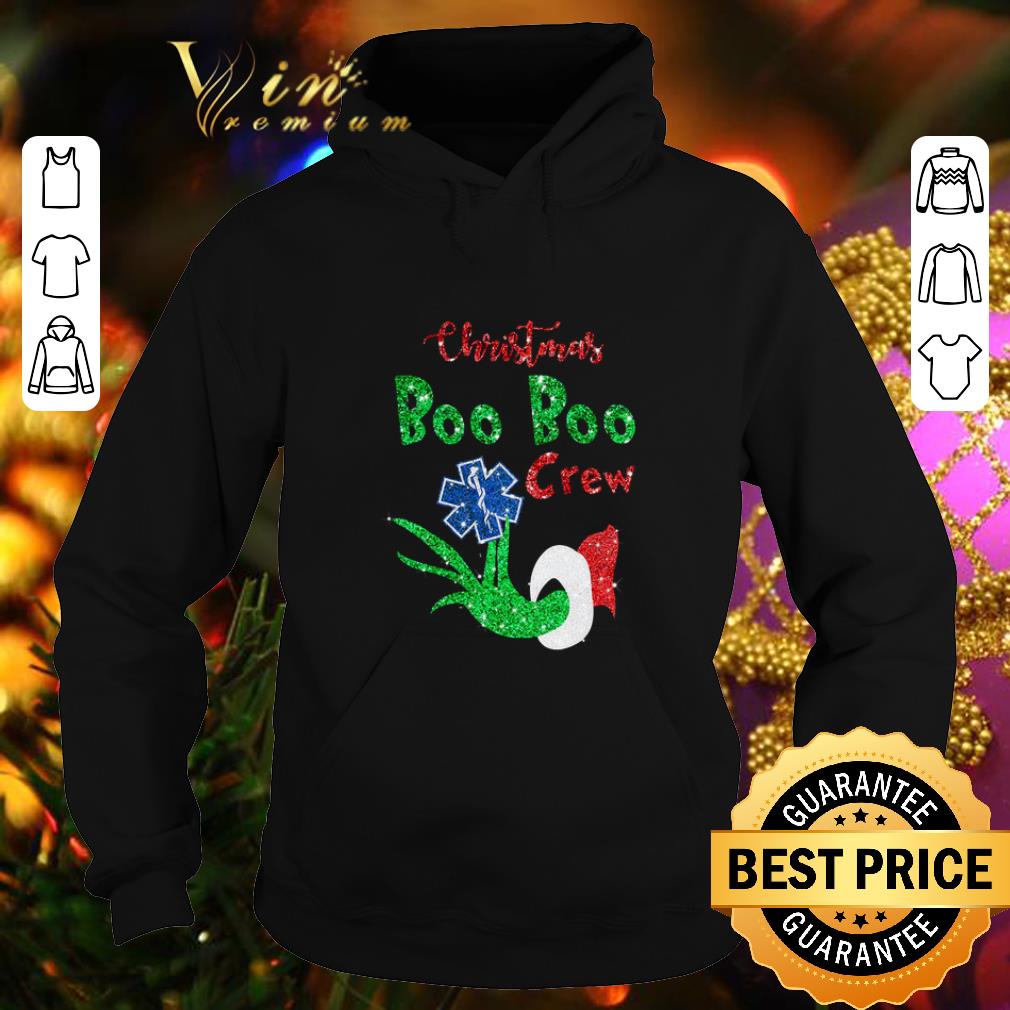 Hot Christmas Boo Boo Crew EMS Star of Life Grinch shirt