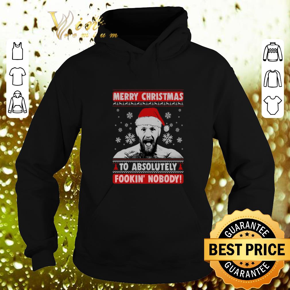 Hot Conor McGregor Merry Christmas to absolutely fookin' nobody shirt