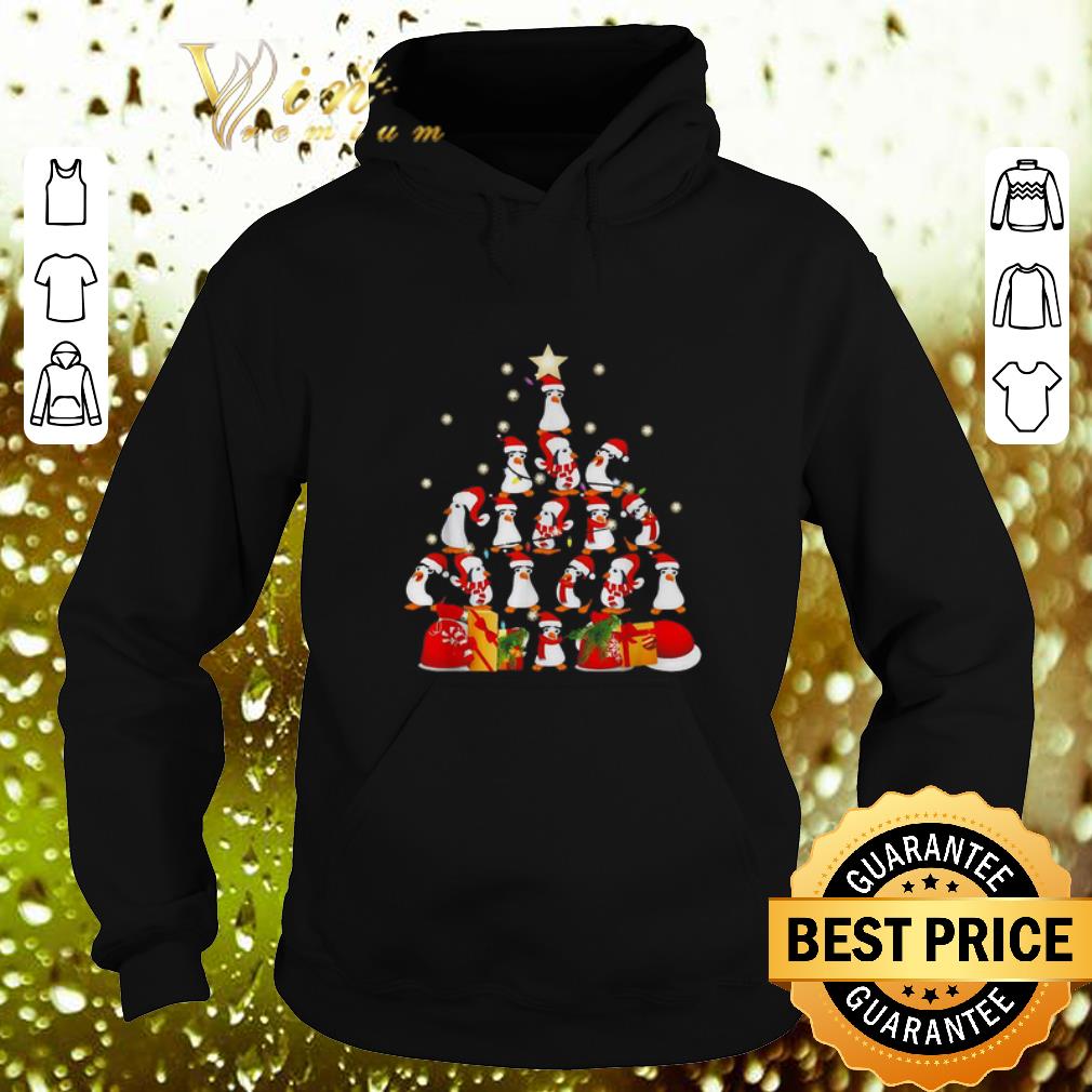 Hot Penguins Christmas tree shirt