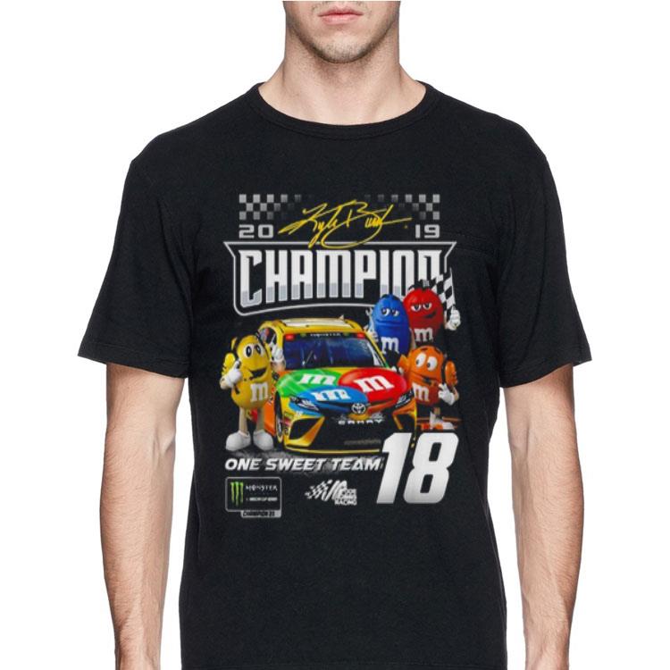 M&M’s Kyle Busch Joe Gibbs one sweet team signatures shirt