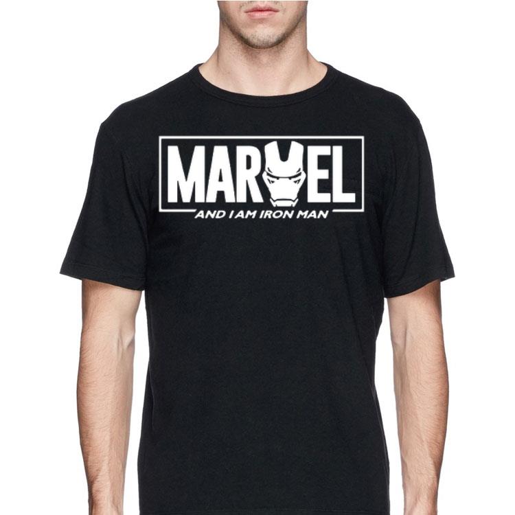 Marvel And I Am Iron Man face shirt