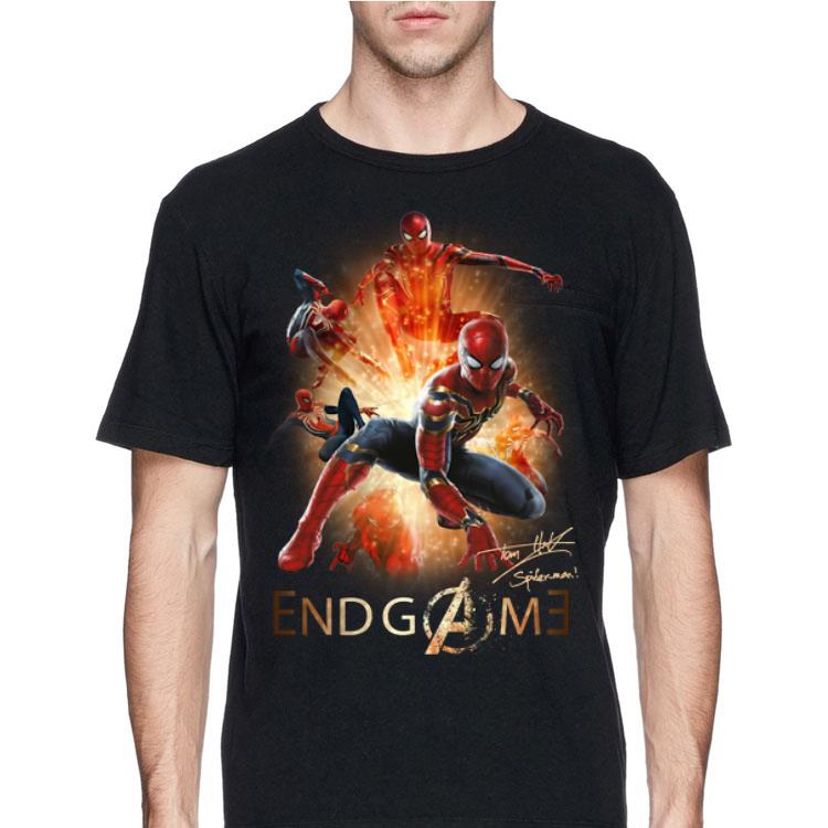 Marvel Avengers Endgame Spider man Peter Parker Signature shirt