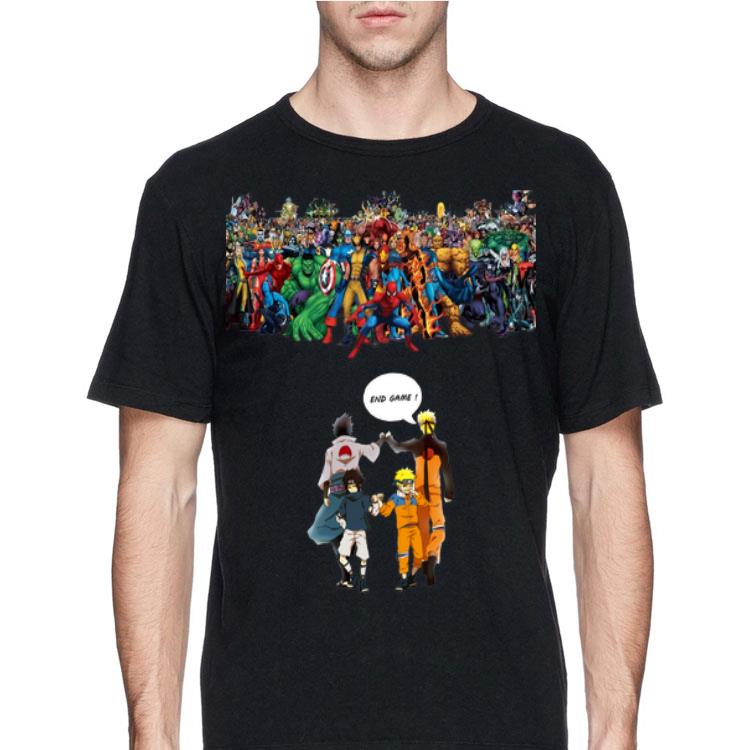 Naruto Sasuke Avengers Endgame Marvel Superheroes shirt