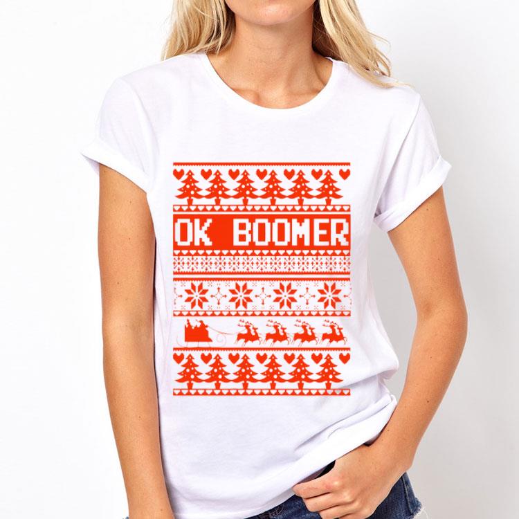Ok Boomer Ugly Christmas shirt