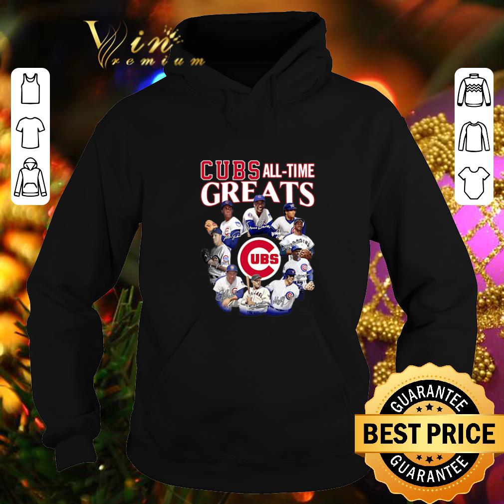 Original Chicago Cubs all time Greats team players signatures shirt