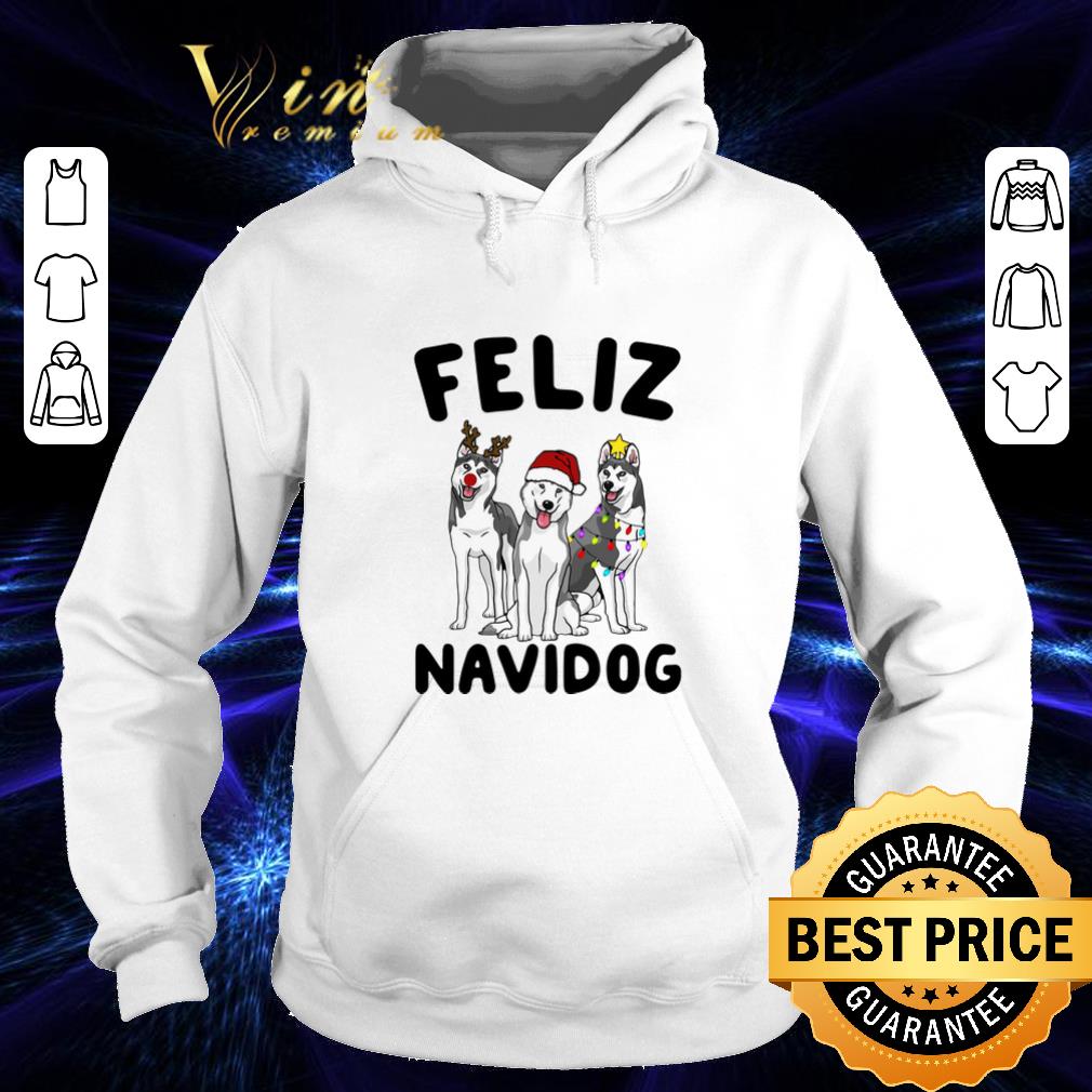 Original Feliz Navidog Husky Christmas shirt