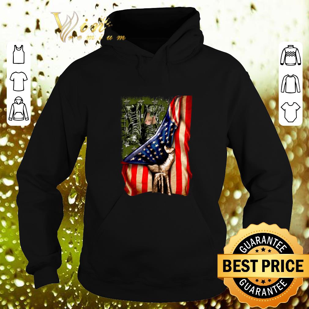 Original Veteran your name American flag shirt