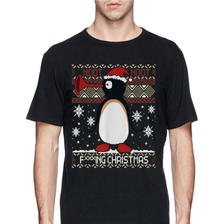Penguin noot noot fucking Christmas ugly shirt