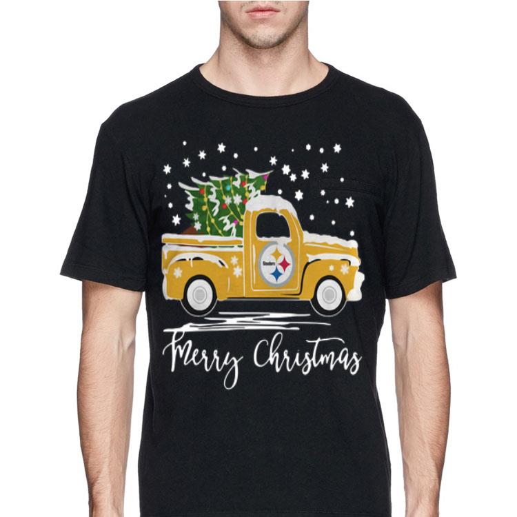 Pittsburgh Steelers Pickup Truck Merry Christmas shirt 8 Pittsburgh Steelers Pickup Truck Merry Christmas shirt
