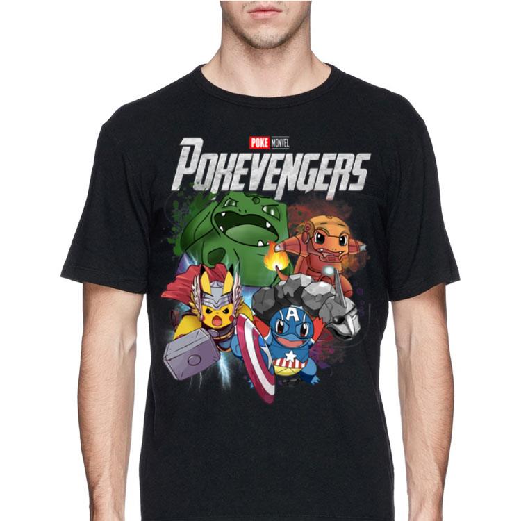 Poke Monvel Pokevengers Marvel Avengers Endgame shirt