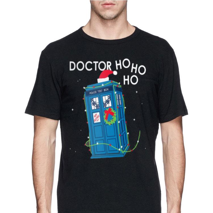 Police Box Doctor Who Ho Ho Ho Christmas shirt