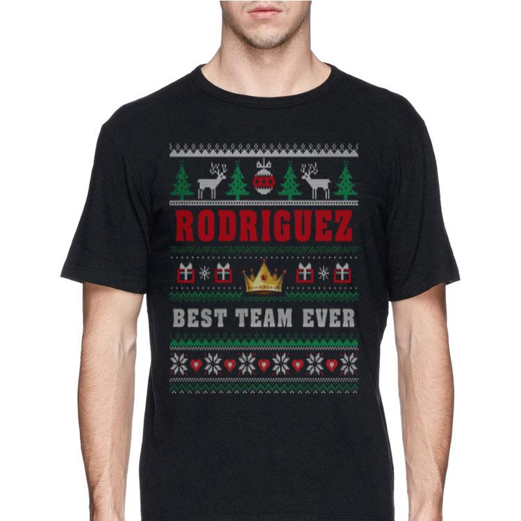 Rodriguez best team ever crown ugly christmas shirt