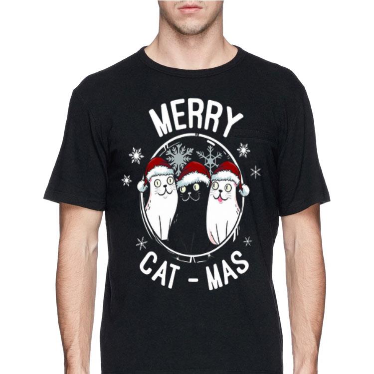 Santa Cats Merry Cat-mas Christmas shirt