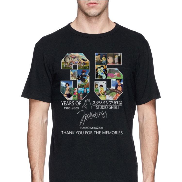 Studio Ghibli 35 Years 1985-2020 Thank You For The Memories Signature shirt 8 Studio Ghibli 35 Years 1985-2020 Thank You For The Memories Signature shirt