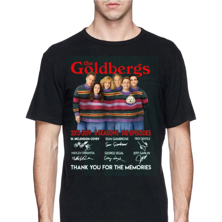 The Goldbergs 2013 2019 6 Seasons 140 Episodes thank you for the memories signatures shirt