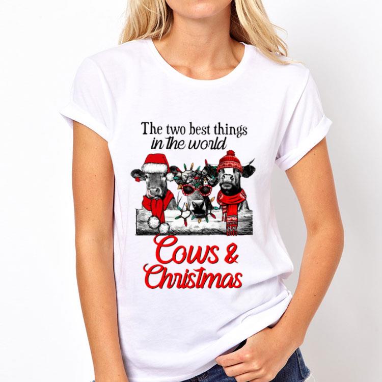 The two best thing in the world Cows and Christmas shirt 8 The two best thing in the world Cows and Christmas shirt