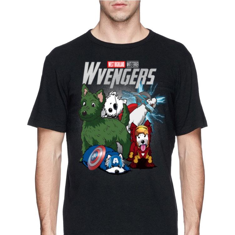 West Highland White Terrier Wvengers Marvel Avengers Endgame shirt