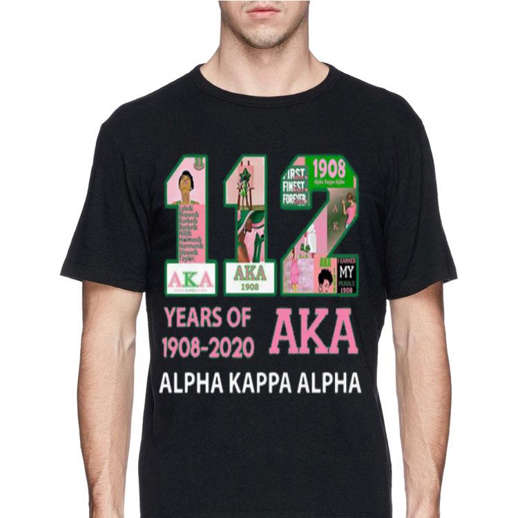 112 Years Of Aka Alpha Kappa Alpha 1908 2020 shirt