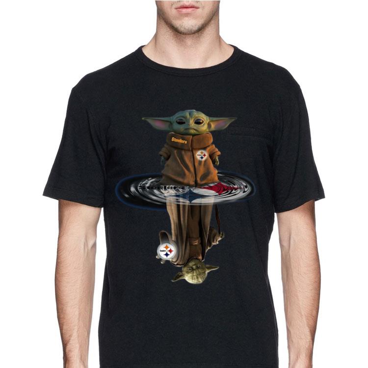 Baby Yoda And Master Yoda Pittsburgh Steelers Water Reflection shirt