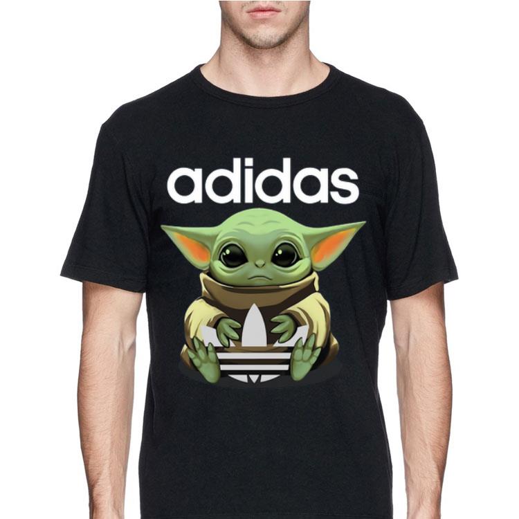 Baby Yoda Hug Adidas shirt