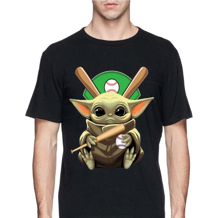 Baby Yoda Hug Baseball shirt