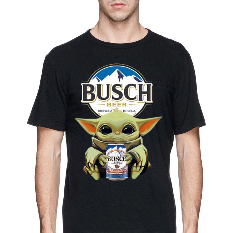 Baby Yoda Hug Busch Latte Beer shirt