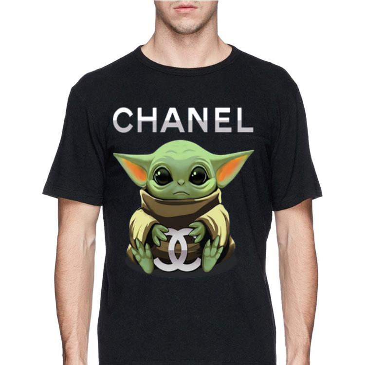 Baby Yoda Hug Chanel shirt 8 Baby Yoda Hug Chanel shirt