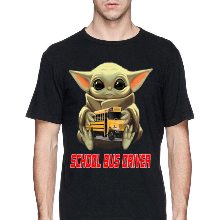 Baby Yoda Hug School Bus Driver shirt