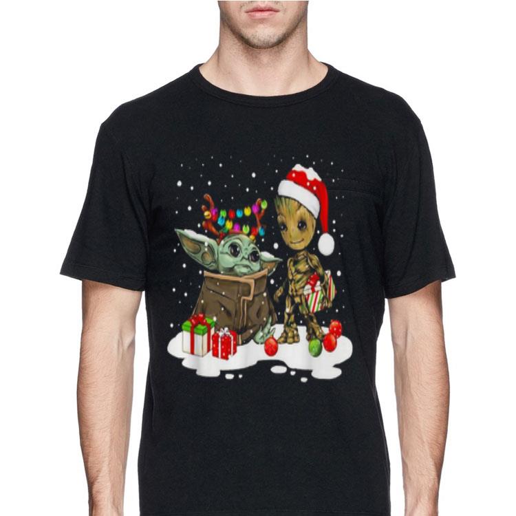 Baby Yoda and Baby Groot Christmas sweater