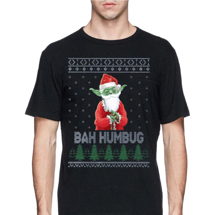 Baby Yoda bah humbug ugly christmas sweater