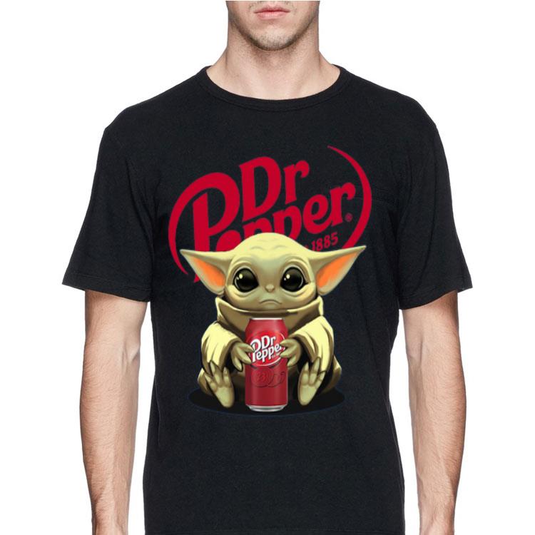 Baby Yoda hug Dr Pepper shirt