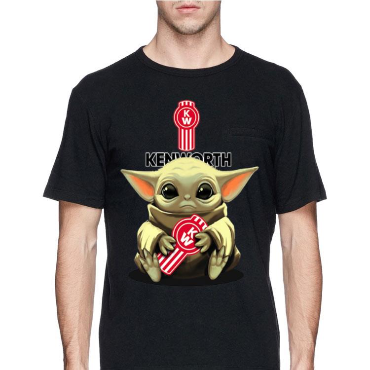 Baby Yoda hug Kenworth shirt