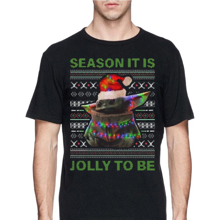 Baby Yoda season it is folly to be ugly christmas sweater